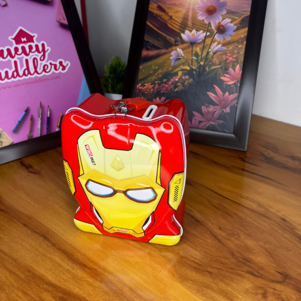 Ironman Style Piggy Bank Red Color