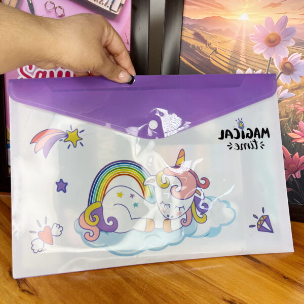 A4 Size Folder Unicorn theme for kids