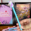 Blue Ball Pen Unicorn Character for Girls