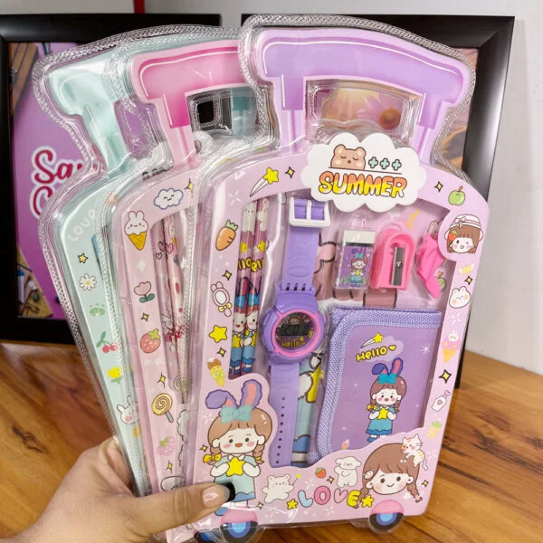 Return Gifts Stationary Set For Boys Watch Pencil Set For Kids And