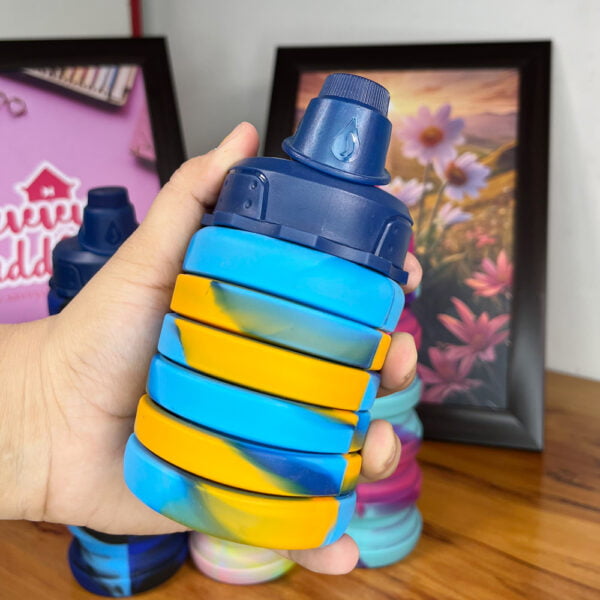 Expandable & Foldable Water Bottle Blue Color