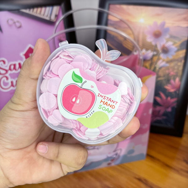 Instant Hand Apple Shape Soap for Kids