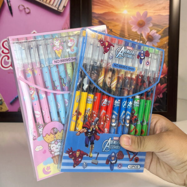 Unicorn & Avenger Theme Gel Pen for kids